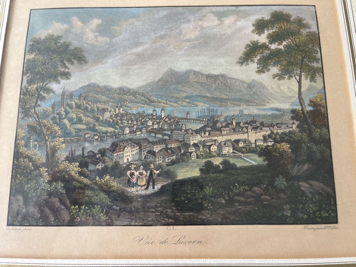 Incisioni: Stich Stadt Luzern – Usato da Kriens venduto da burnauc 1