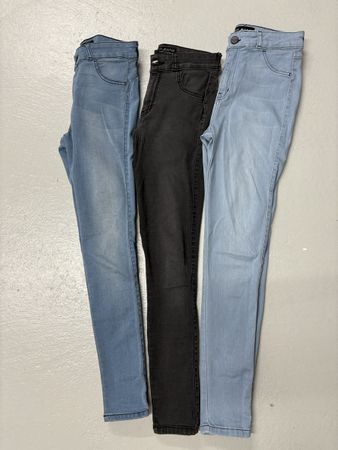 3 Fitjeans Jeans Skinny Gr. M blau grau Jeggings
