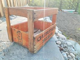 Holzkiste "Gurten Bier" - Vintage Deko für Garten!