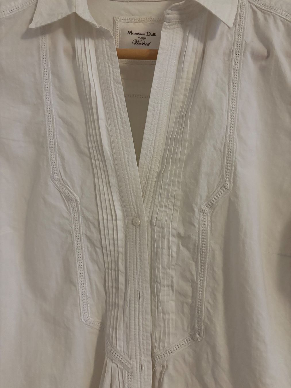 Massimo Dutti Blusen: Massimo Dutti Bluse weiss, Grösse 38 – Gebraucht aus Wittnau von soufriere 1