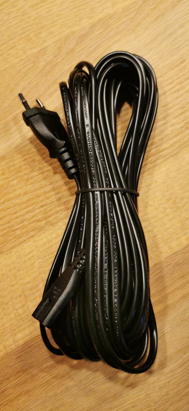 Cavi: Netzkabel mit 2-poligem Stecker 10m extra lang – Nuovo e nell'imballaggio originale da Wuppenau venduto da Gemini121021
