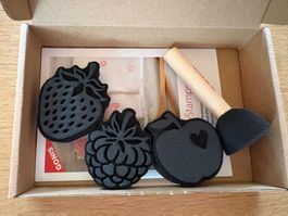 GONIS Easy Stamps Set Früchte mit Stupfschwamm + Anleitung