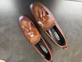5th Avenue Damen Loafer braun Grösse 39 Leder Neu