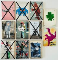 Streetart-Bilder, auf MDF-Platte aufgezogen, Einzelverkauf!