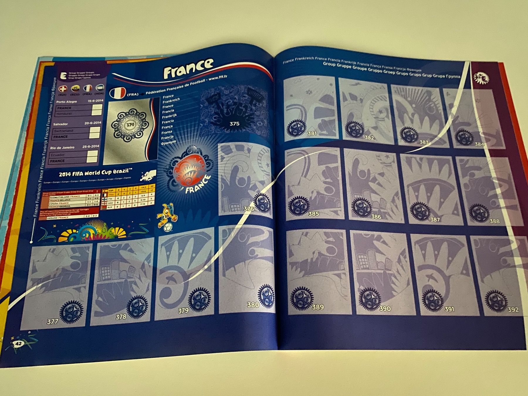 Panini Album: Panini Leeralbum WM 2014 Version Tschechien & Slowakei – Usato da Hergiswil LU venduto da FcMalkov 5