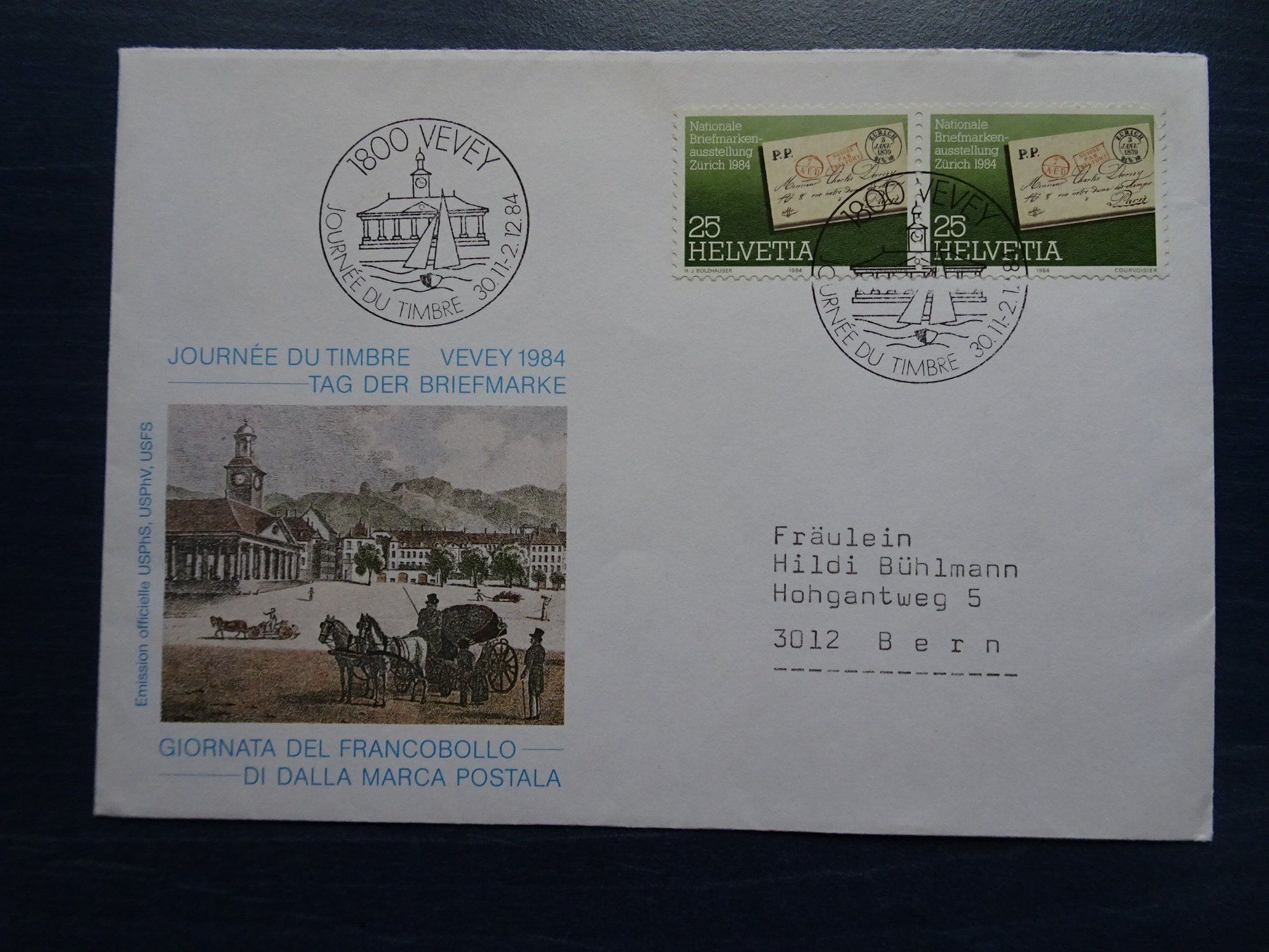 Tutti i francobolli: Tag der Briefmarke 1984 – Usato da Aadorf venduto da Chnorli-Furz