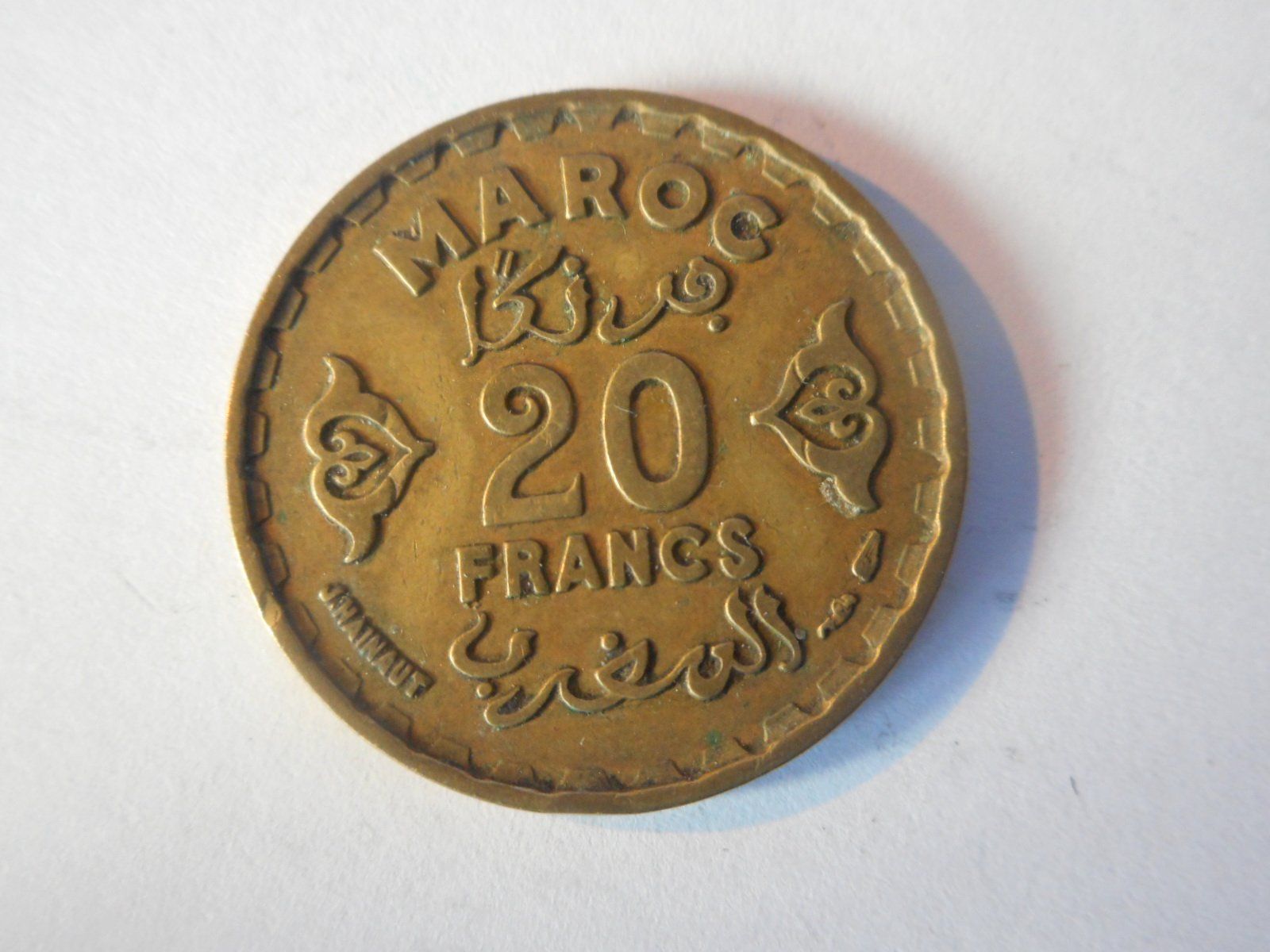Tutti le monete: 20 Francs Maroc / Marokko  1371/1952 – Usato da Kriegstetten venduto da pizlad2010