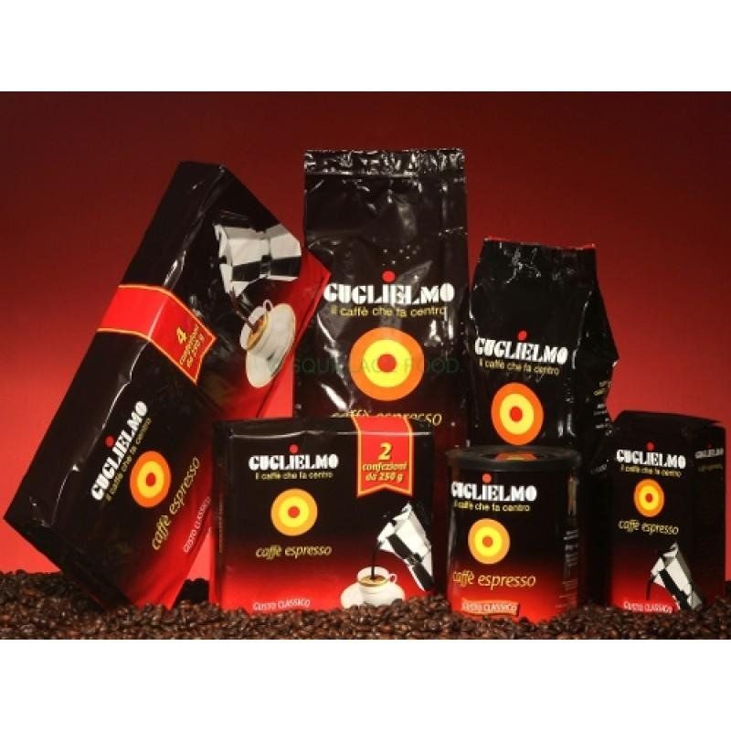 Cibi & Specialità: Caffè Guglielmo Espresso  classico - 125gr. Dose – Nuovo e nell'imballaggio originale da Bioggio venduto da Swisscup 1