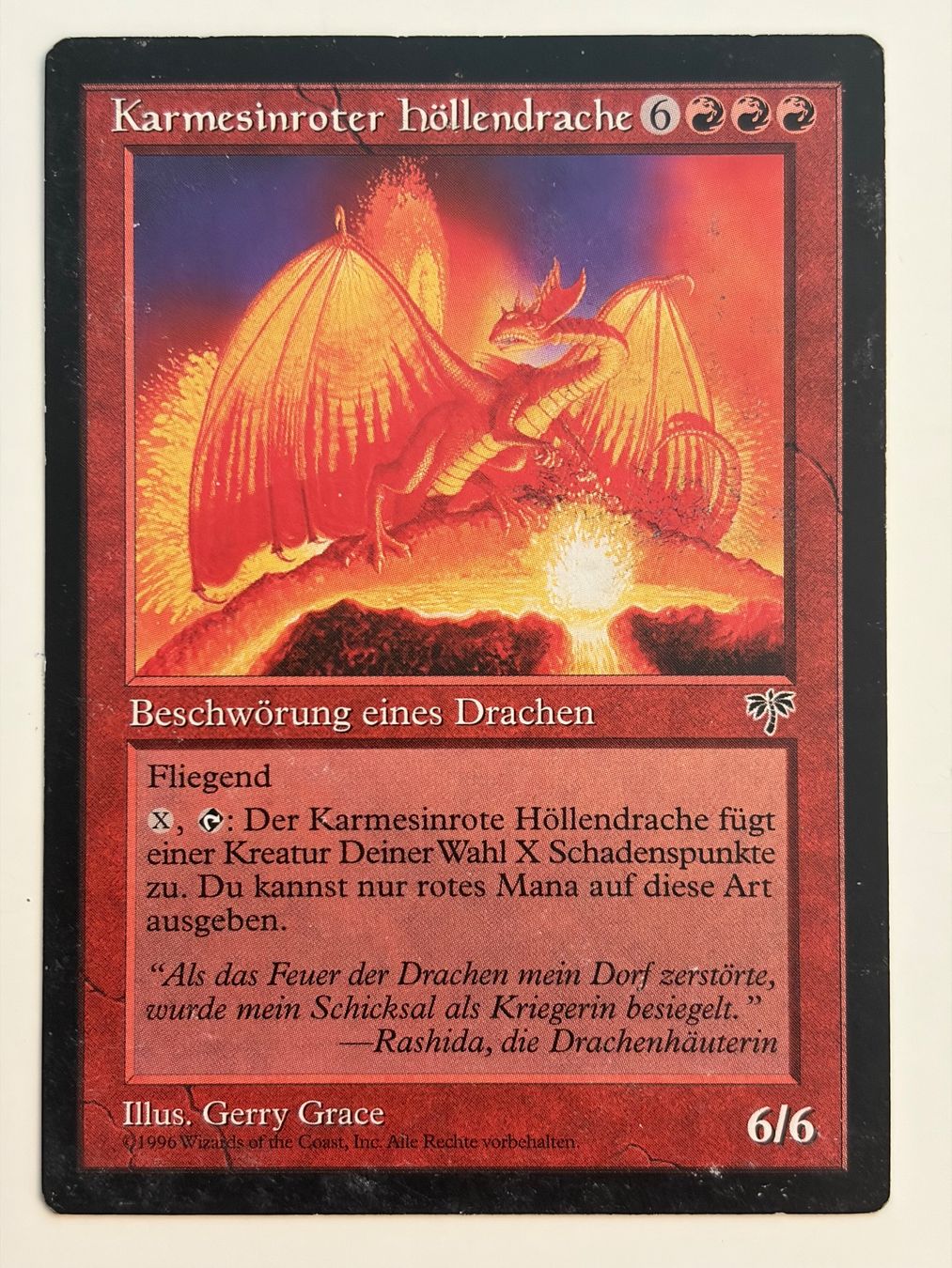 Magic The Gathering Carte collezionabili: Karmesinroter Höllendrache - Mirage – Usato da Bonstetten venduto da ddiederichs