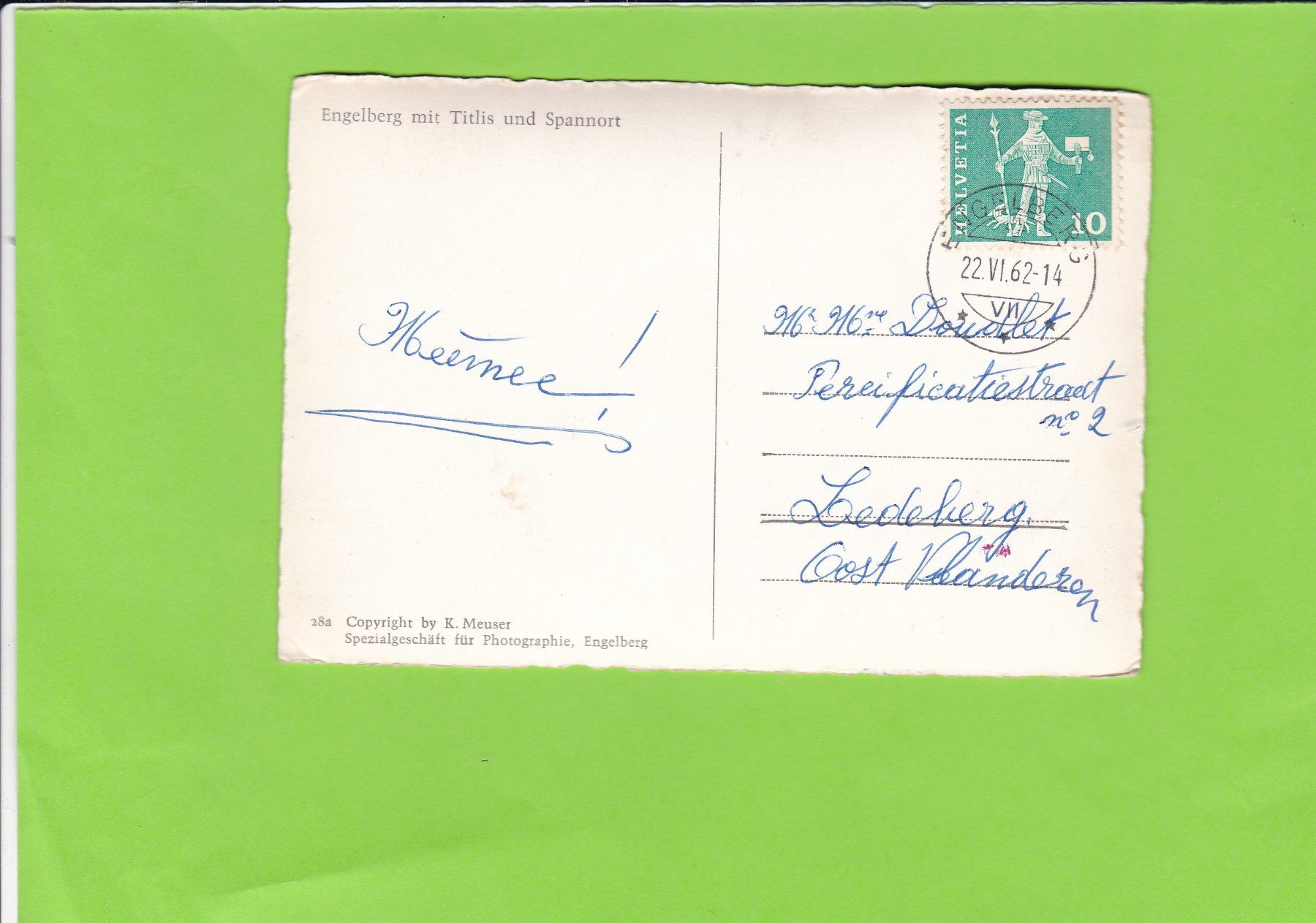 Cartoline postali: Engelberg mit Titlis – Usato da St. Peterzell venduto da neckertal 1