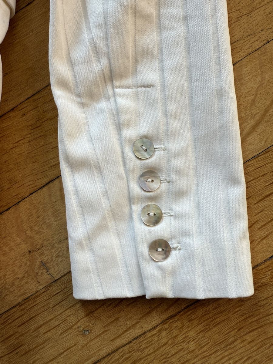 Jacken: Veste blanche de tailleur / blazer rayé Sinequanone T.38 – Gebraucht aus Lausanne von Stephaniesdressing 9