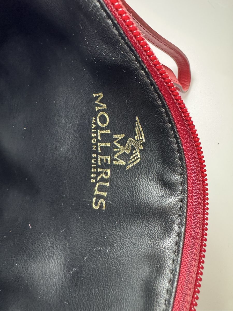 Maison Mollerus Borse da donna: Original Maison Mollerus Große Pochette Rot – Usato da Vionnaz venduto da b_f_d_r_g 3