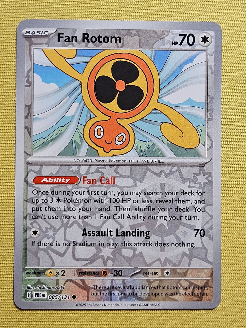 Pokémon Carte collezionabili: Prismatic Evolutions - Fan Rotom 085/131 EN – Usato da Bellinzona venduto da Pokemarco