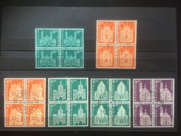 Baudenkmäler 1963-68 Viererblöcke gestempelt