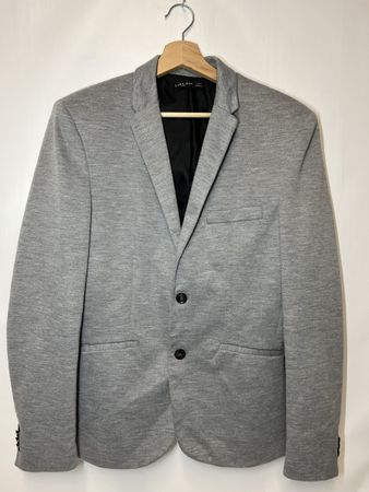 Zara Man Basic Jersey Blazer, Grau, Grösse 38