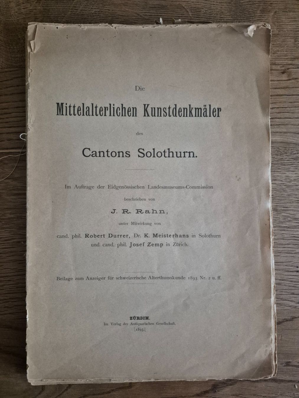Libri: Die Mittelalterlichen Kunstdenkmäler des Kantons Solothurn – Difettoso da Balsthal venduto da Jamamoegg
