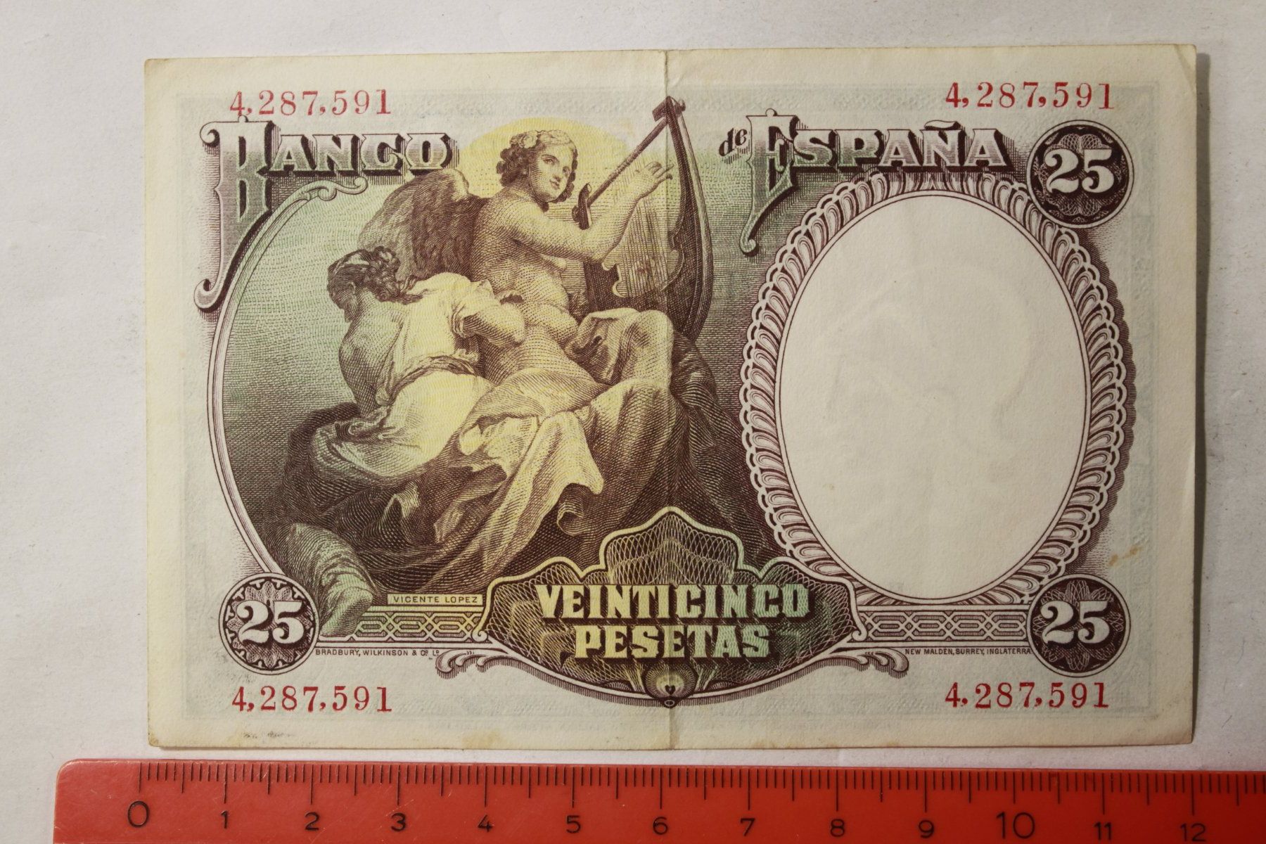 Billets de banque: 25 pesetas 1931 – D'occasion à La plaine par 762 1