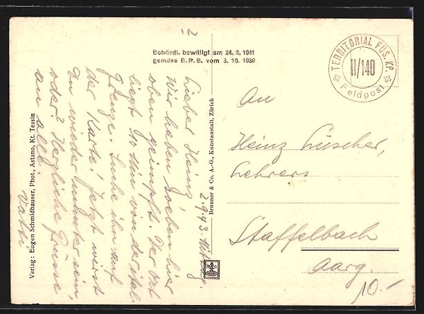 Cartes postales: AK Astano, Totalansicht, 1943 – D'occasion à Berlin par bartko-reher 1