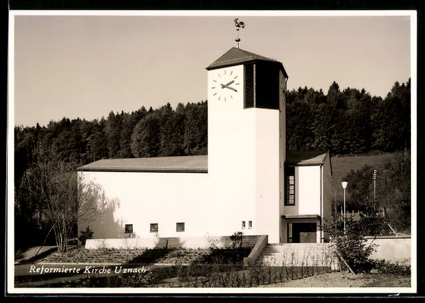 Ansichtskarten: AK Uznach, Reformierte Kirche – Gebraucht aus Berlin von bartko-reher