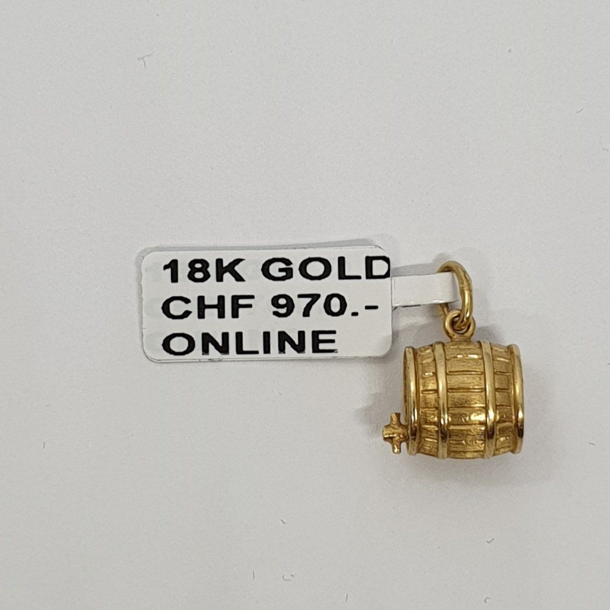 Ciondoli: Echt 18K Gold - Fass Anhänger – Usato da Luzern venduto da Luzern-Goldhaus 1