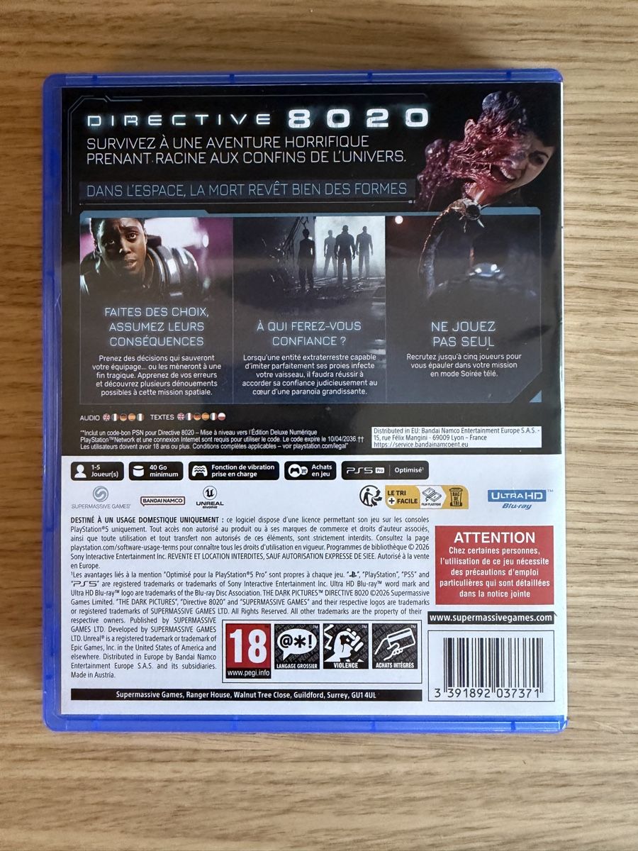 Sony Giochi: Directive 8020 PS5 – Usato da Adlikon b.Regensdf venduto da mar_bg9h 1