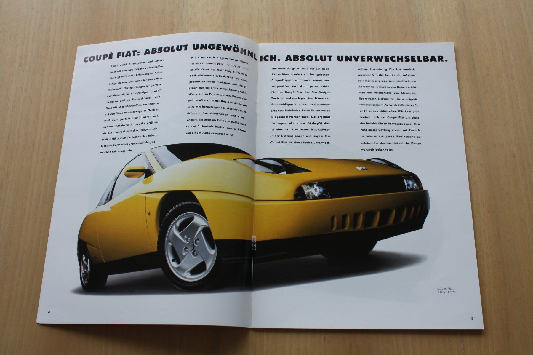 Fiat Documenti: Fiat Coupe Prospekt 1994 – Usato da Wikon venduto da erwin400 2