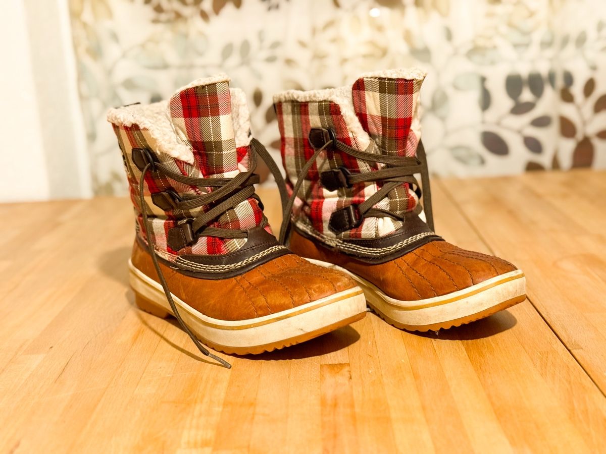 Sorel Scarpe da donna: Sorel Winterstiefel Gr. 40, Braun Kariert – Usato da Galmiz venduto da ranunkel25 3