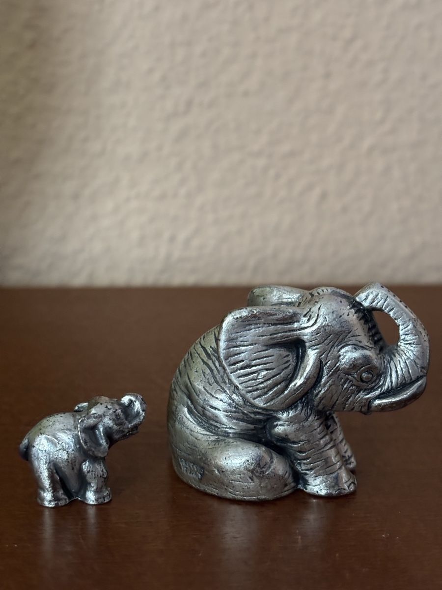 Statuette: Peltro italy Elephant mit Kind – Usato da Pratteln venduto da sab_whk9 2