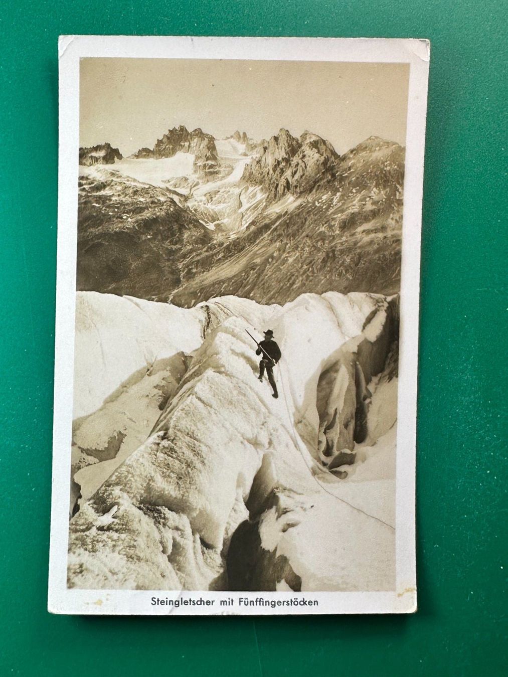 Cartoline postali: Steingletscher mit Fünffingerstöcken – Usato da Steg VS venduto da danwer74