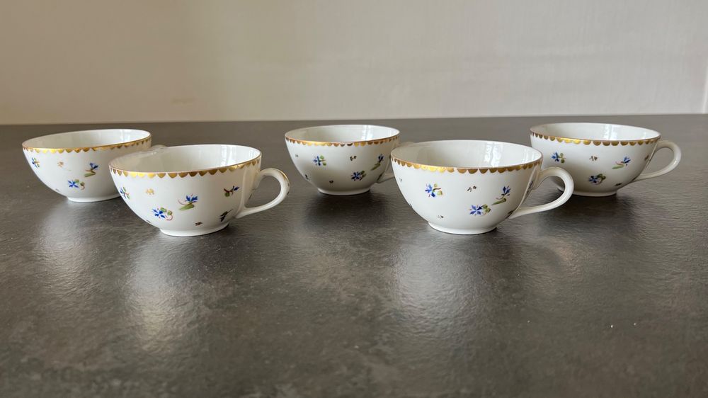 Set De 6 Tasses à Café En Porcelaine 410ml - Style Bohème - Coloré - Pour Thé, Café, Lait