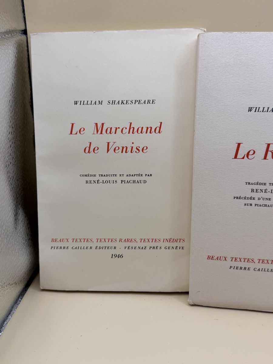 Libri: Shakespeare Pierre Cailler numérotés Genève 1946-49 – Usato da Genève venduto da sho_67qj 1