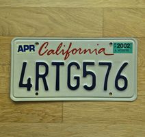 Kontrollschild USA - California