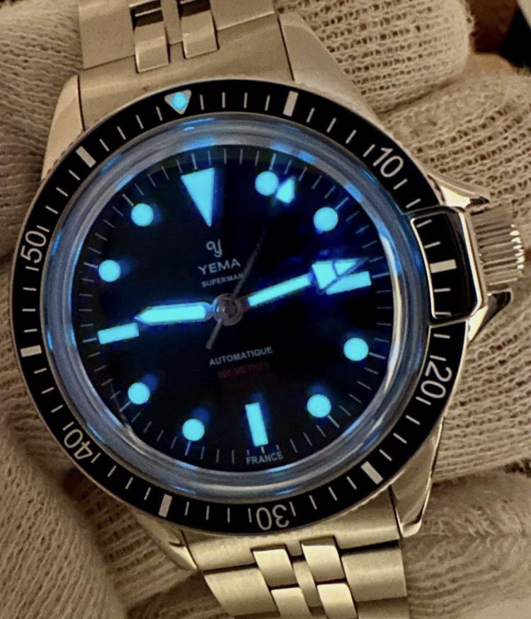 Yema Uhren: Yema Superman 500 Mysterious Blue 39mm – Neu und originalverpackt aus Itingen von bubibu 7