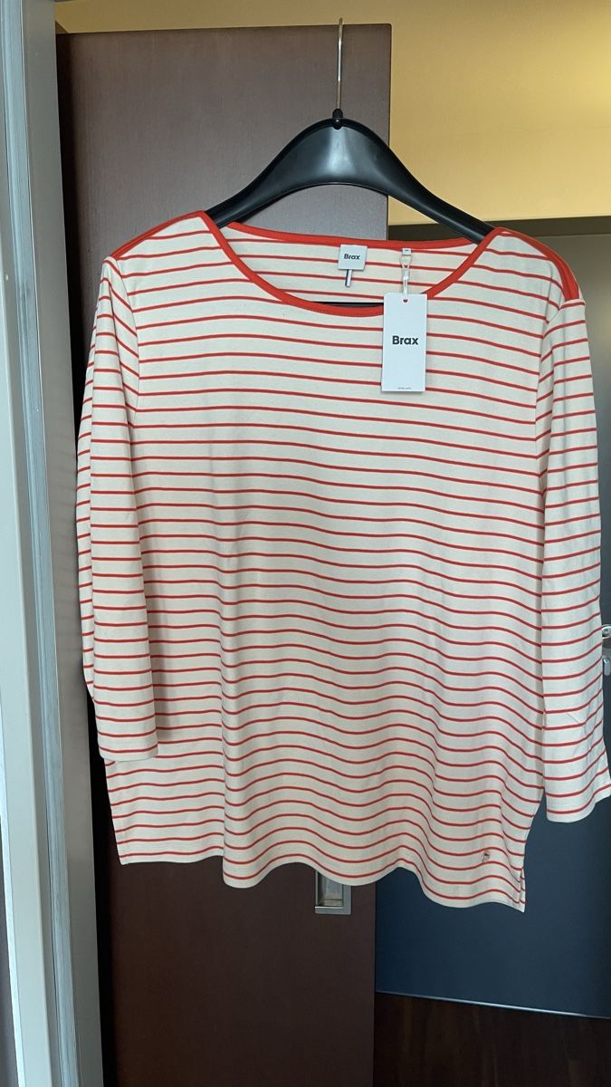 Brax T-shirts: Brax Langarmshirt gestreift Grösse 44 neu – Neuf avec emballage d'origine à Riehen par katep75