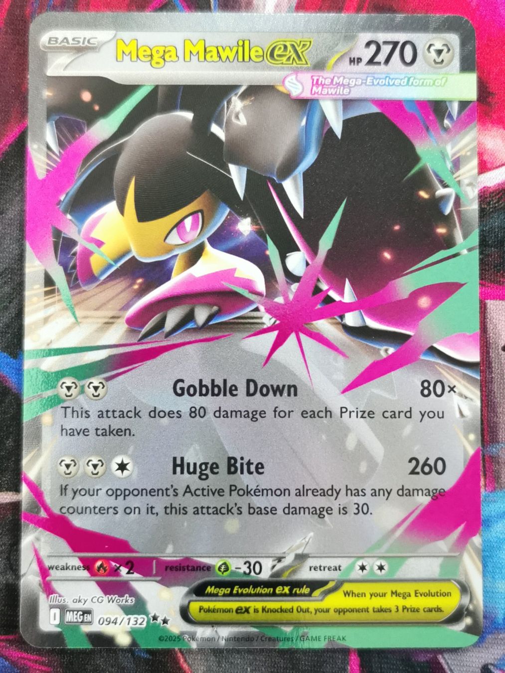 Pokémon Carte collezionabili: Pokemon Mega Mawile Ex 094/132 Mega Evolution EN – Nuovo (secondo la descrizione) da Cousset venduto da VstarCards