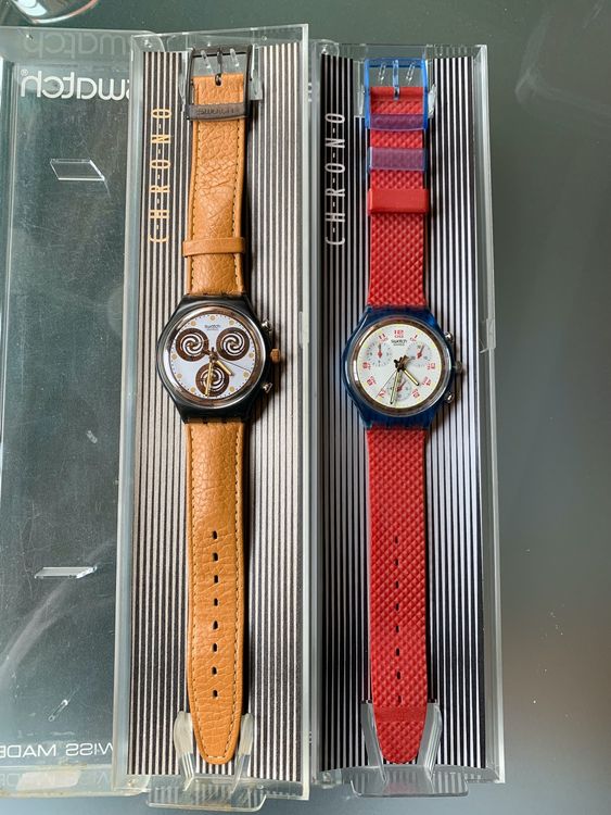 SWATCH*CHRONO*SET*SCN103- JFK*SCM101- SIRIO* 1992 | Acheter sur