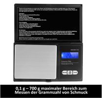 Digitale Taschenwaage mit einer maximalen Wiegekapazität