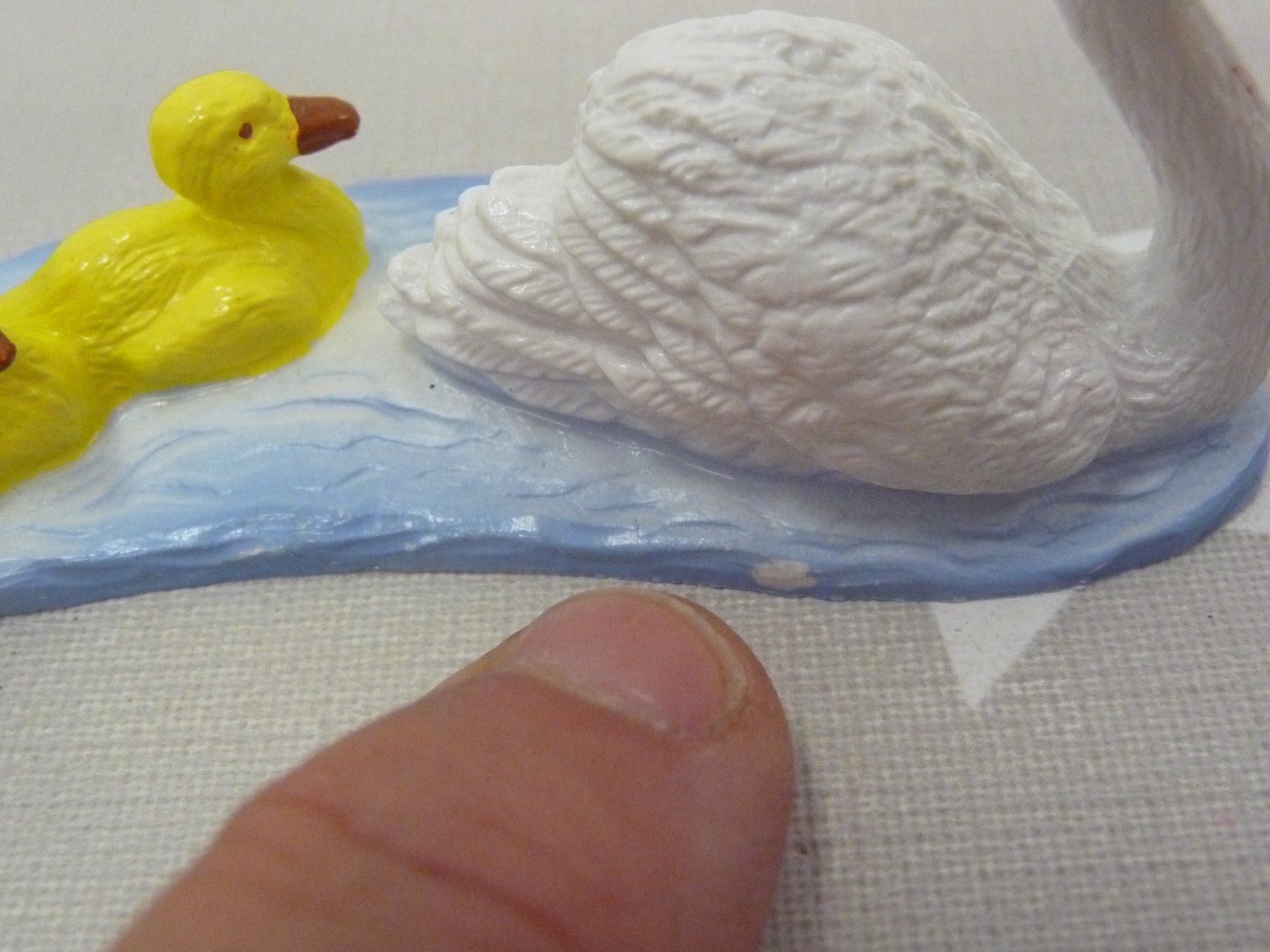 Bullyland Spielzeuge: Höckerschwan Schwan mit Babies von Bully 1987 – Gebraucht aus Rafz von Powacaddy 3
