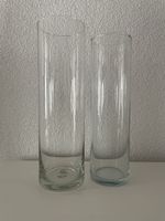 Handgemachte Glasvasen, 2 Stück, ideal für Frühlingsdeko