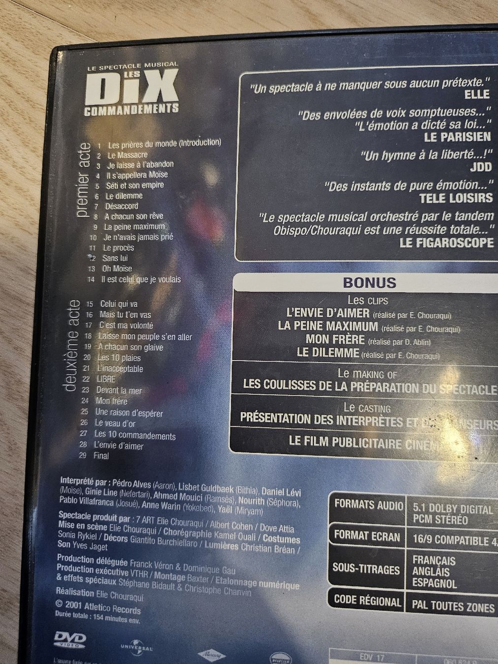 Tutti i DVDs: DVD Les Dix Commandements - Comédie Musicale – Usato da La Joux FR venduto da car_ck96 2