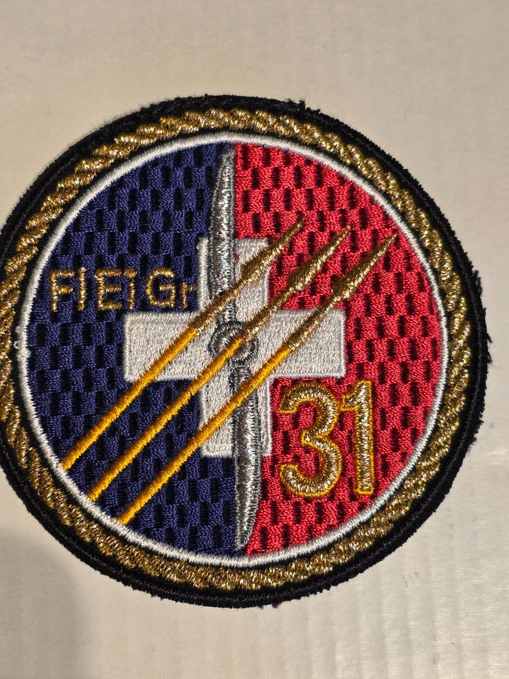 Schweizer Armee Placchette & Badge: Luftwaffe Abzeichen Badge Fl Ei Gr 31 stab Selten Gold – Nuovo (secondo la descrizione) da Nyon venduto da freetoys08