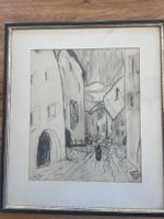 Bleistift/Kohle Zeichnung von Angiola Mengiardi-Kleinguti