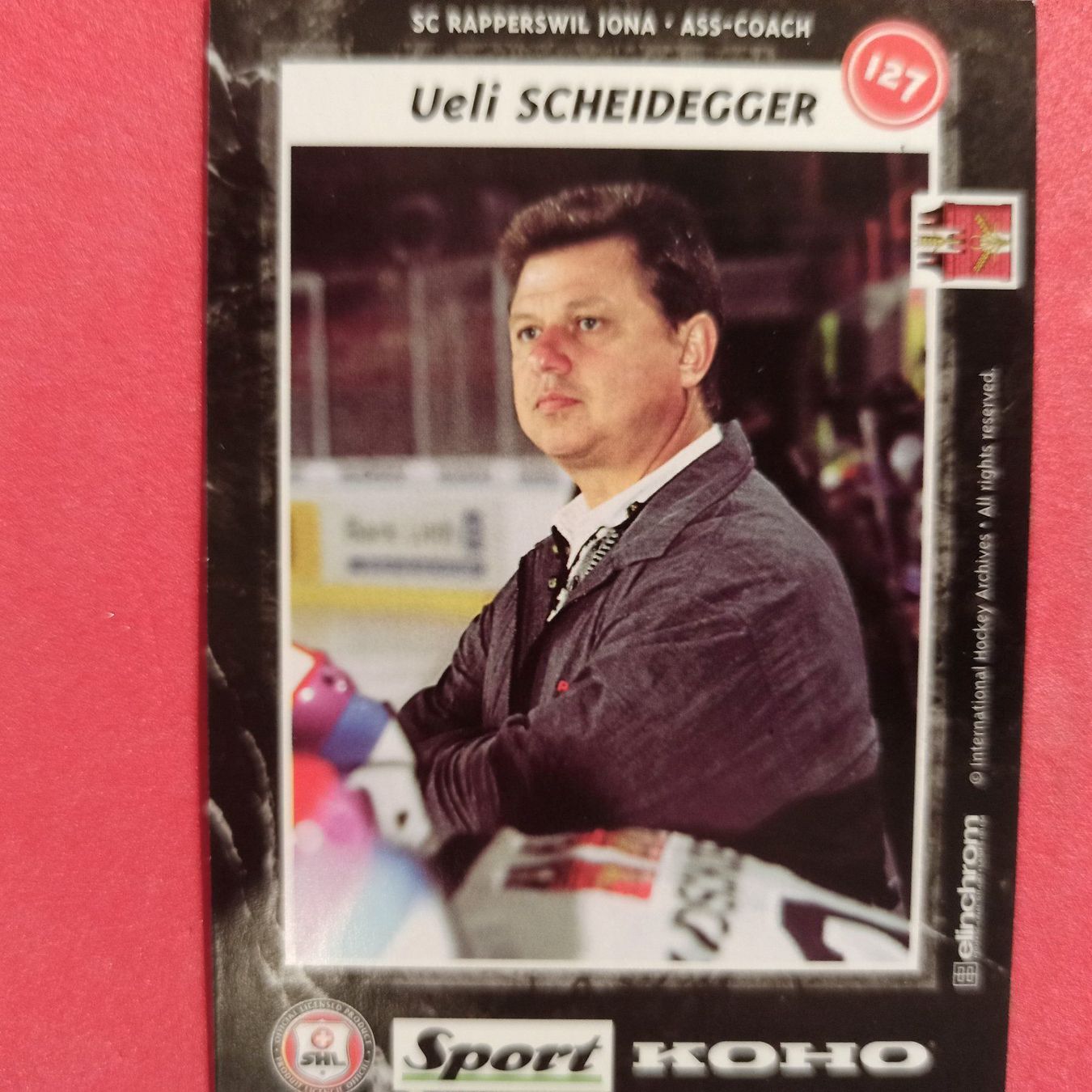 Carte collezionabili: Ueli Scheidegger - RAPPERSWIL - 1996/97 – Usato da Dübendorf venduto da kb86_MOVIE 1