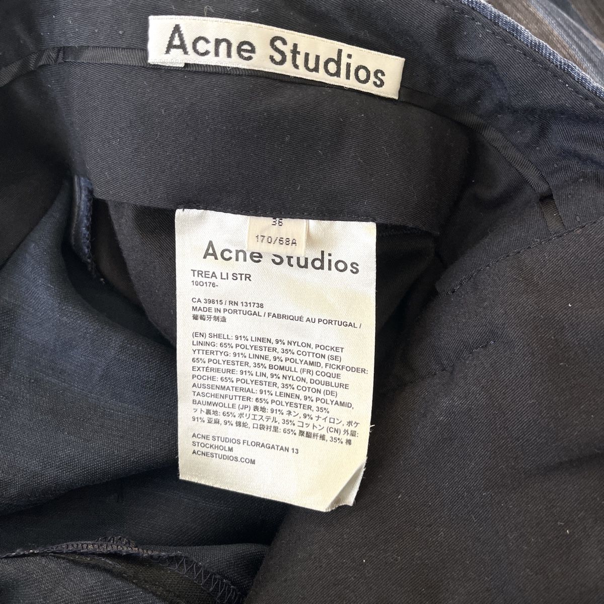 Acne Studios Pantaloni: ACNE STUDIOS Linen Pants – Nuovo (secondo la descrizione) da Freienbach venduto da Avviivva_Shop 6