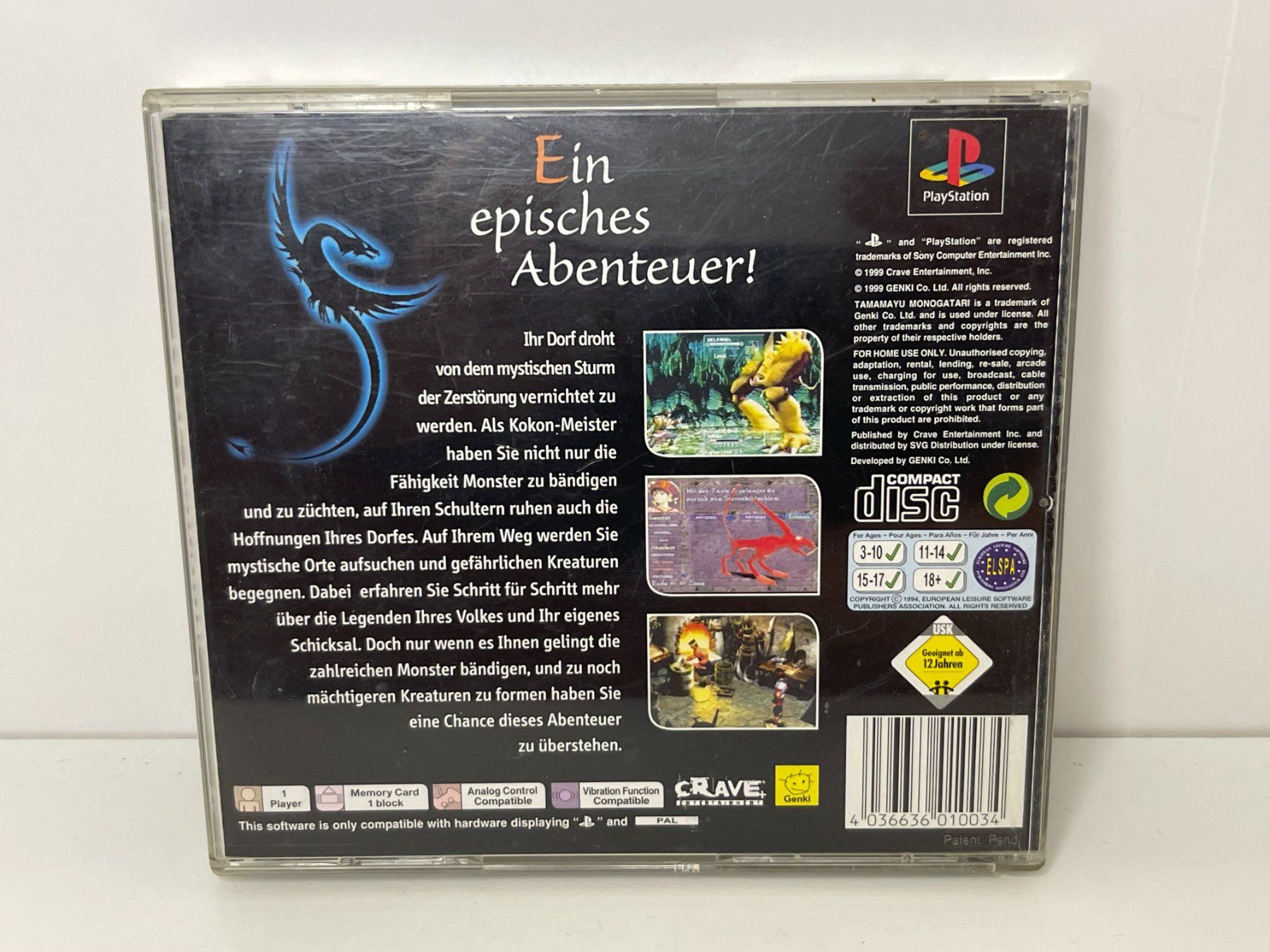 Sony Spiele: PS1 Jade Cocoon – Gebraucht aus Herznach von  3