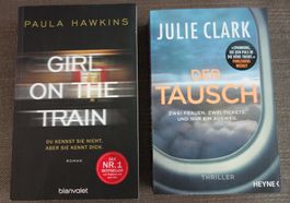 2 Taschenbücher "Girl on the Train" und "Der Tausch"