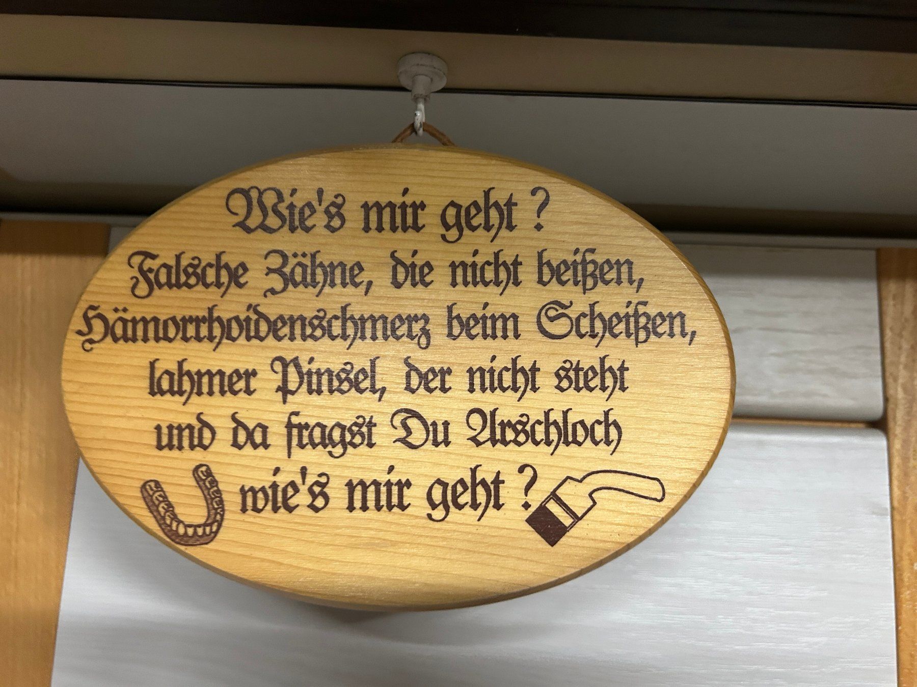 Insegne: Schild: Wie es mir geht. – Nuovo (secondo la descrizione) da hägendorf venduto da hsh4614 1