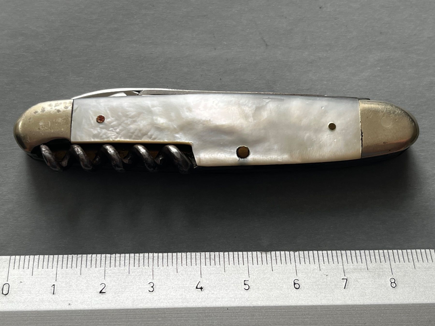 Coltelli tascabile: Altes STAINIX Perlmutt Sackmesser 86 mm - selten – Usato da Zürich venduto da FV.vintage 4