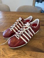 Künzli Leder Schuhe rot weiss Grösse 45 neuwertig