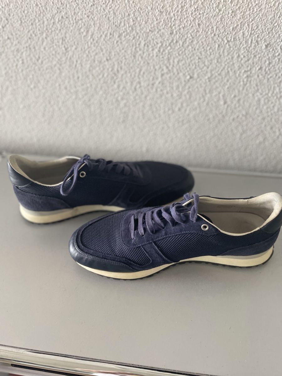 Herrenschuhe: Herren Sneaker dunkelblau – Gebraucht aus Oberwil b. Zug von hallihallo12